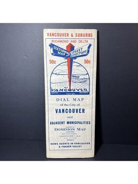 VTG Dominion Maps Dail Map Of The City Of Vancouver And Adjacent Municipalities